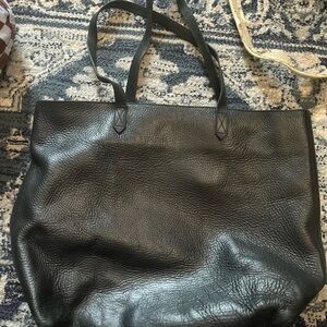 Black tote bag